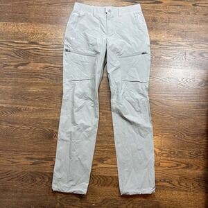 Under Armour Canyon Cargo Pants Mens 32/34 Gray Loose Fit Performance Hiking